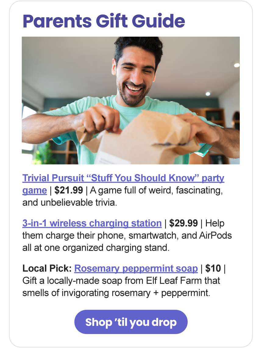 Parent's Gift Guide Inclusion